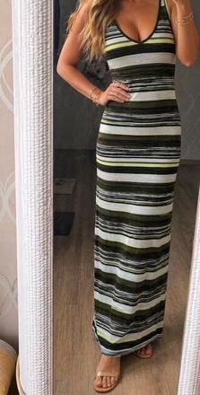 Pruhovane maxi satt, f&f