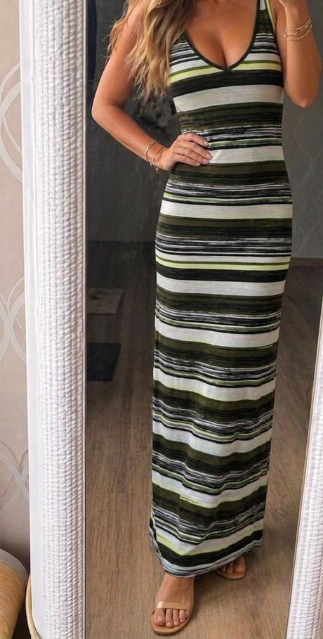 Pruhovane maxi satt, f&f
