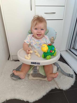 Cestovná stolička na kŕmenie, cam