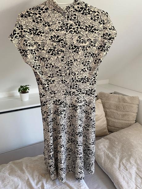 Čiernobiele šaty, h&m,xs