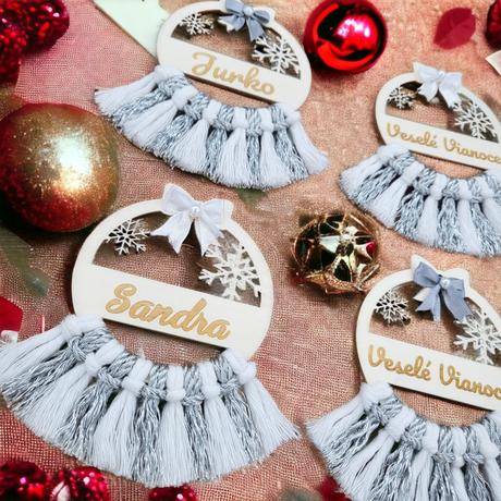 Drevené personalizované ozdoby, 