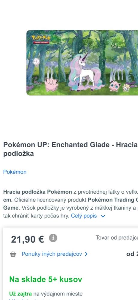 Pokemon veľká hracia podložka,