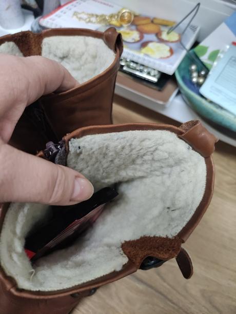 Kožené teplé čižmy, 42