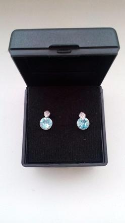 Náušnice so swarovski kryštálmi, swarovski