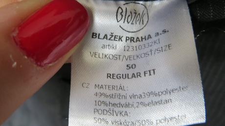 Kvalitny pansky oblek blažek, 50