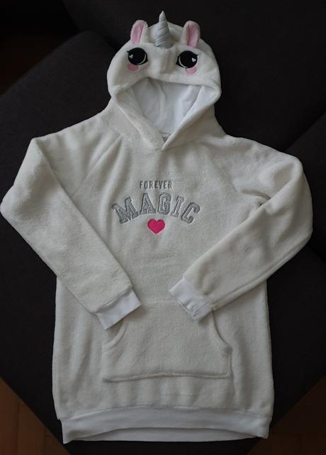 Chlpaté mikiny jednorožec, h&m,134
