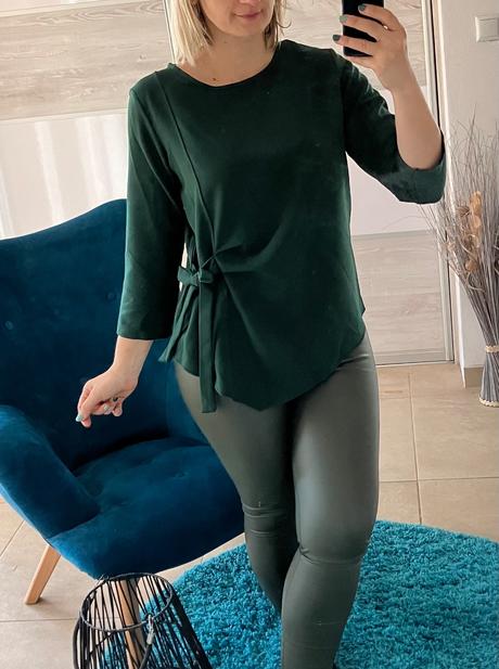 Dámska blúzka s detailom na zaviazanie (uni), l / m / s