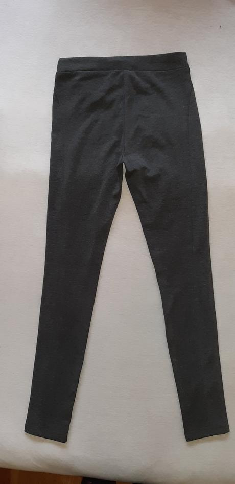 Šedé pevné legíny, kenvelo,s