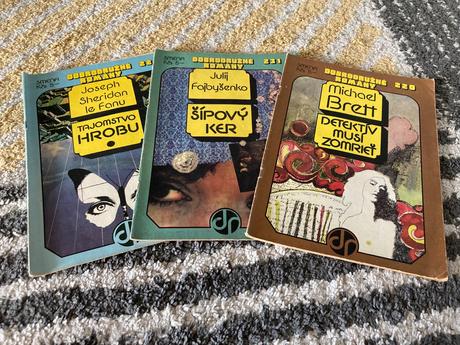 Dobrodružné romány 70te roky 3ks, 