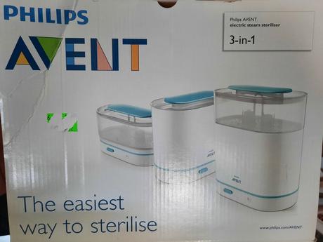 Set parný sterilizátor + ohrievač avent philips, avent
