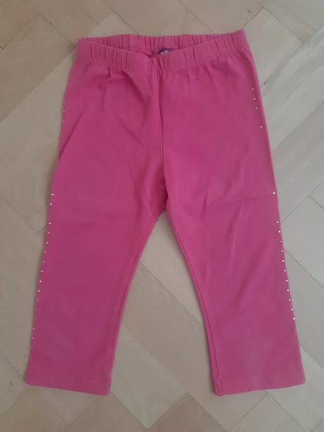 Detské dievčenské legíny ružové, kiki&koko,110