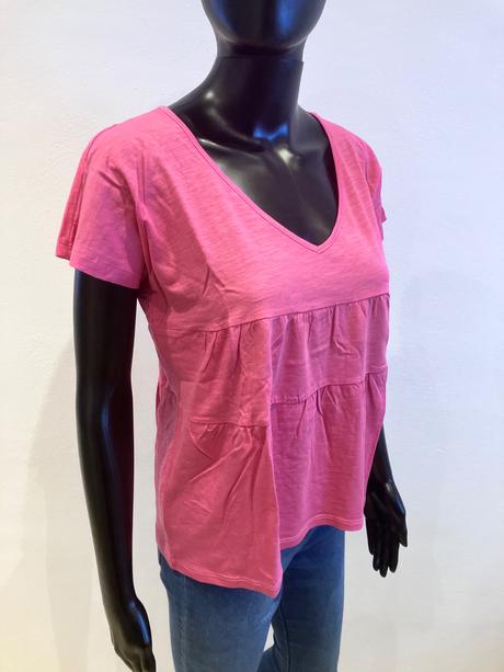 Dámske tričko ležérne ružové (xs), xs