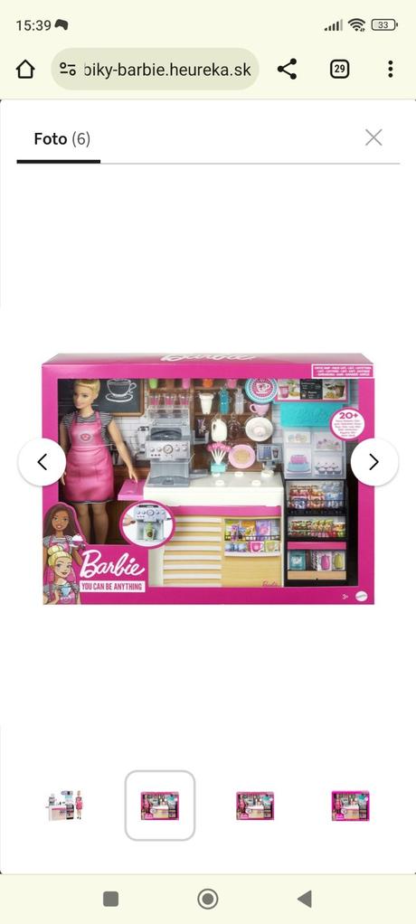Barbie kaviareň,