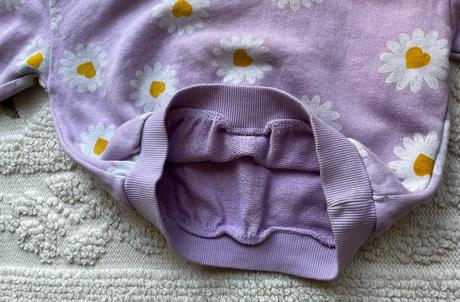 Fialová bavlnená súprava s margarétkami, zara, 104, zara,104