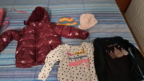 Dievčenský balík oblečenia 104-122 s aktovkou, 104–116