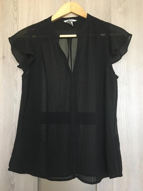 Priesvitná blúzka bez rukávov, h&m,38