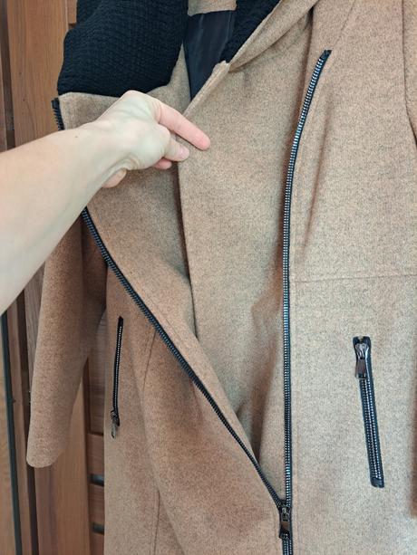 Zimny dlhy kabat, ad style,xxl