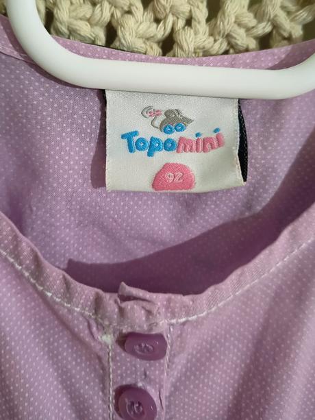 Letný svetlofialový overalik, topomini,92