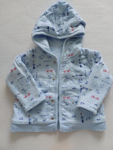 Obojstranná modra mikina, 62