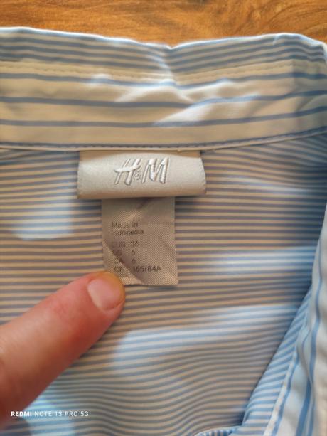 Komplet rifle + košeľa+ sako, h&m,36