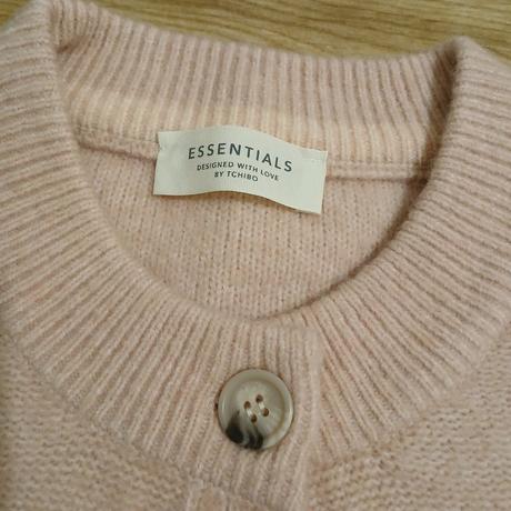 Bledoružový vlnený kardigán, tchibo,46