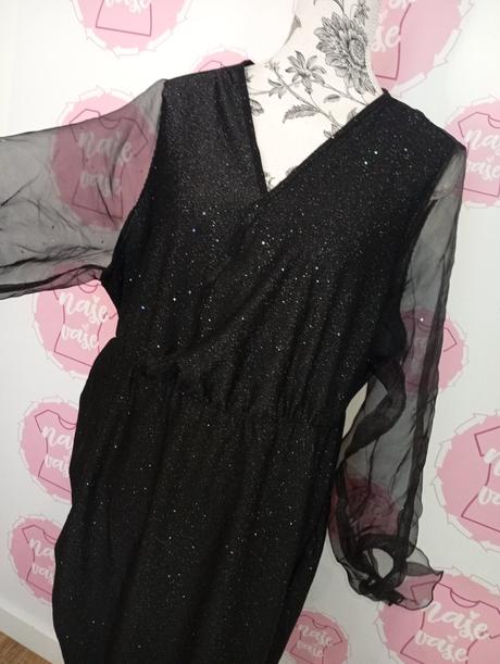 Trblietavé šaty elastické 46-50, xxl