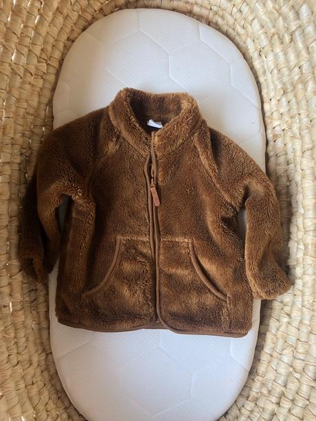 Plyšová bunda, h&m,74