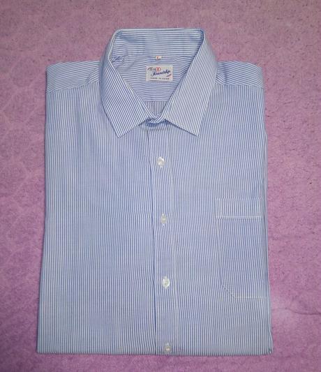 Modro - biela košeľa, 44