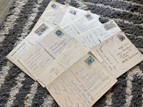 Retro kvetinkové pohľadnice 80-90te roky, 