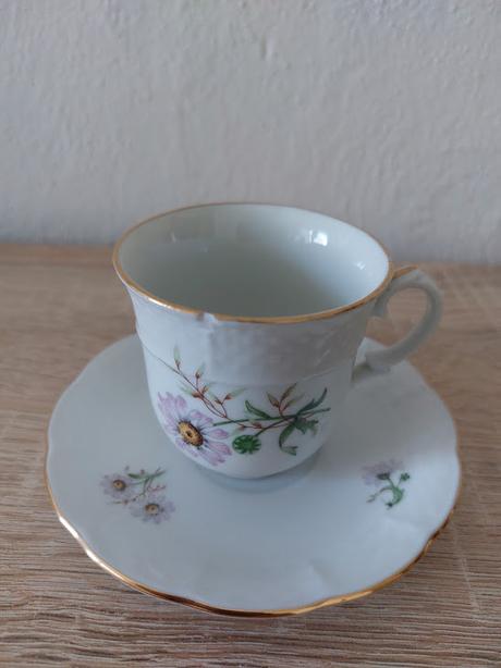Karlovarsky porcelan - mokka salocky, 
