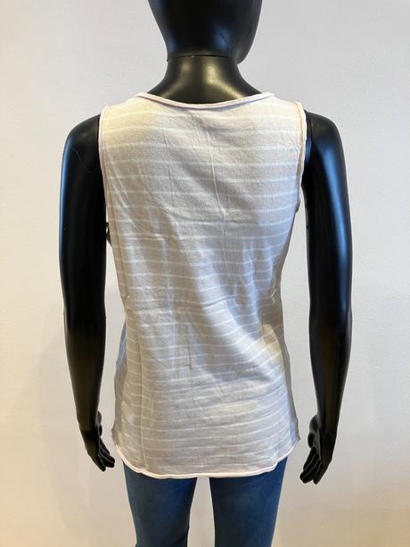 Ružovo-biele pásikavé tričko iwie (m), m