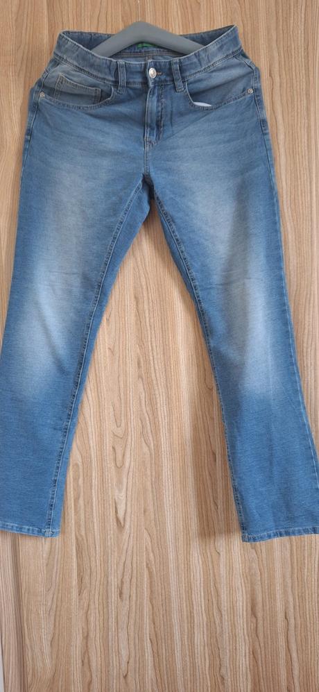 Bledomodré rifle, benetton,xxxl