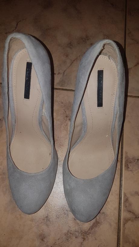 Zara lodičky,stieborny podpatok, zara,40