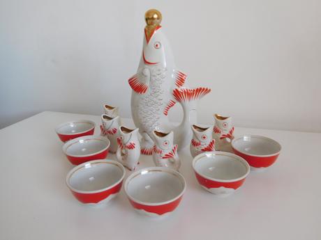 Ryba + 6x rybky menšie + mištička na cukríky 6 x, 