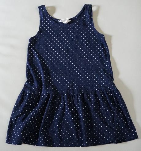 110/116 bodkovane h&m saty,5-6 r., h&m,116