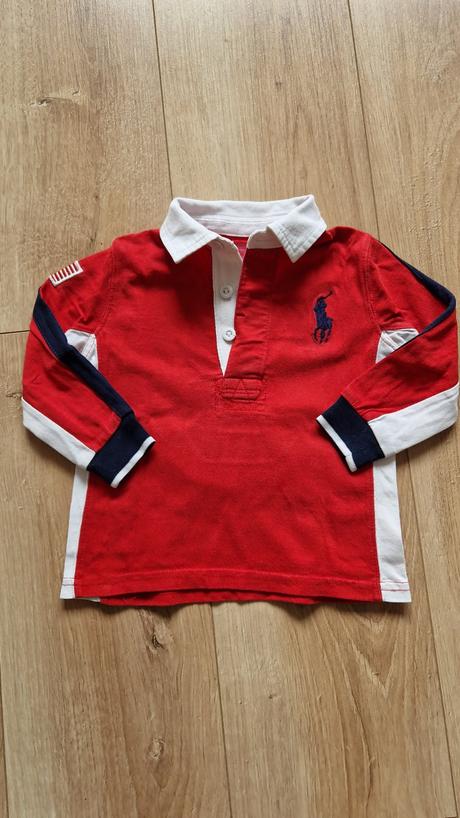 Tričko s dlhým rukávom zn. ralph lauren veľ. 80., ralph lauren,80