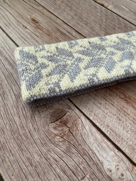 Pletená čelenka dvojvrstvová, 56