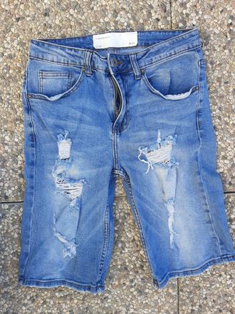 Pánske riflové kraťasy gym beam velk. 31., s