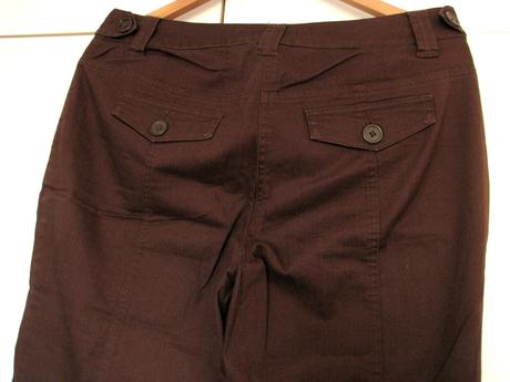 Hnedé trojštvrťové nohavice, camaieu,40