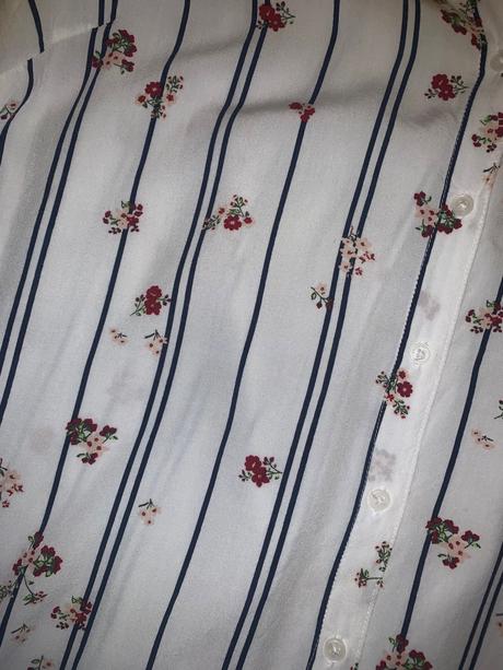 Pruhovana kvietkovana biela bluzka značka reserved, reserved,s