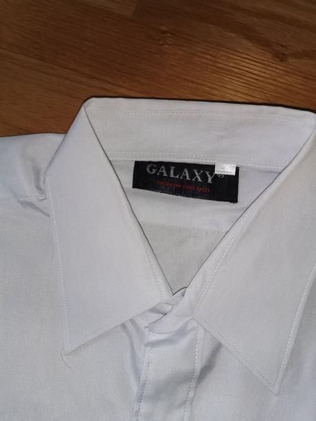 Biela pánska košeľa s krátkym rukávom, 39