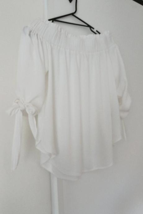 Biela blúzka, h&m,s
