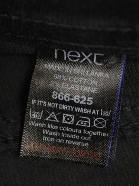 Na vysokú skinny menčestr. nohavice next veľ. 36 l, next,36