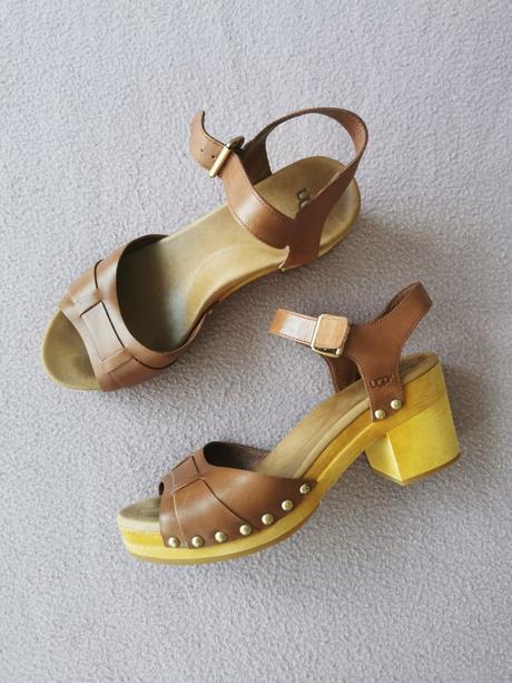 Ugg drevaky- ugg janie leather sandals, ugg,38