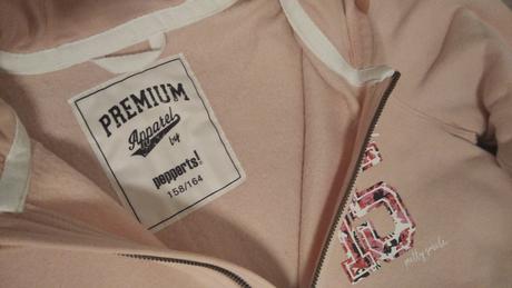 Ružová mikina na zips, pepperts,158