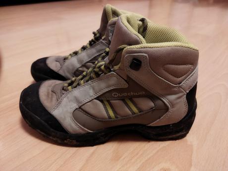 Turistické topánky, vysoké, decathlon,34