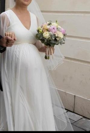 Svadobné šaty veľkosť 40/42, 42