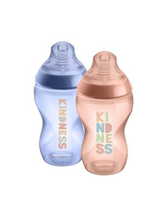 Tommee tippee c2n fľaša ružová 3m+, 2x340ml., tommee tippee