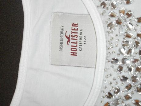 Biele módne tričko zn. hollister, hollister,m