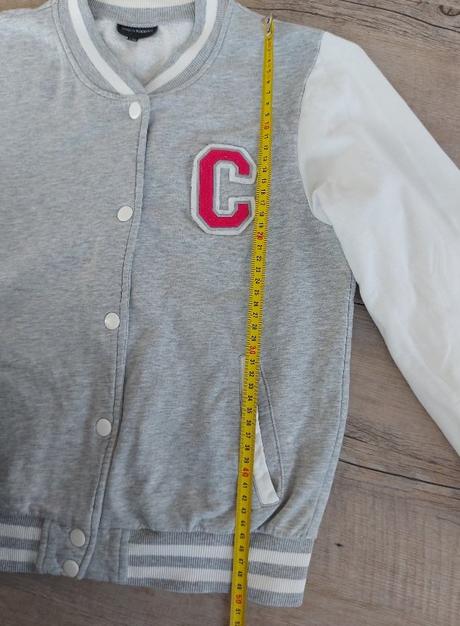 Sivo biela dievčenská mikina, kappahl,170